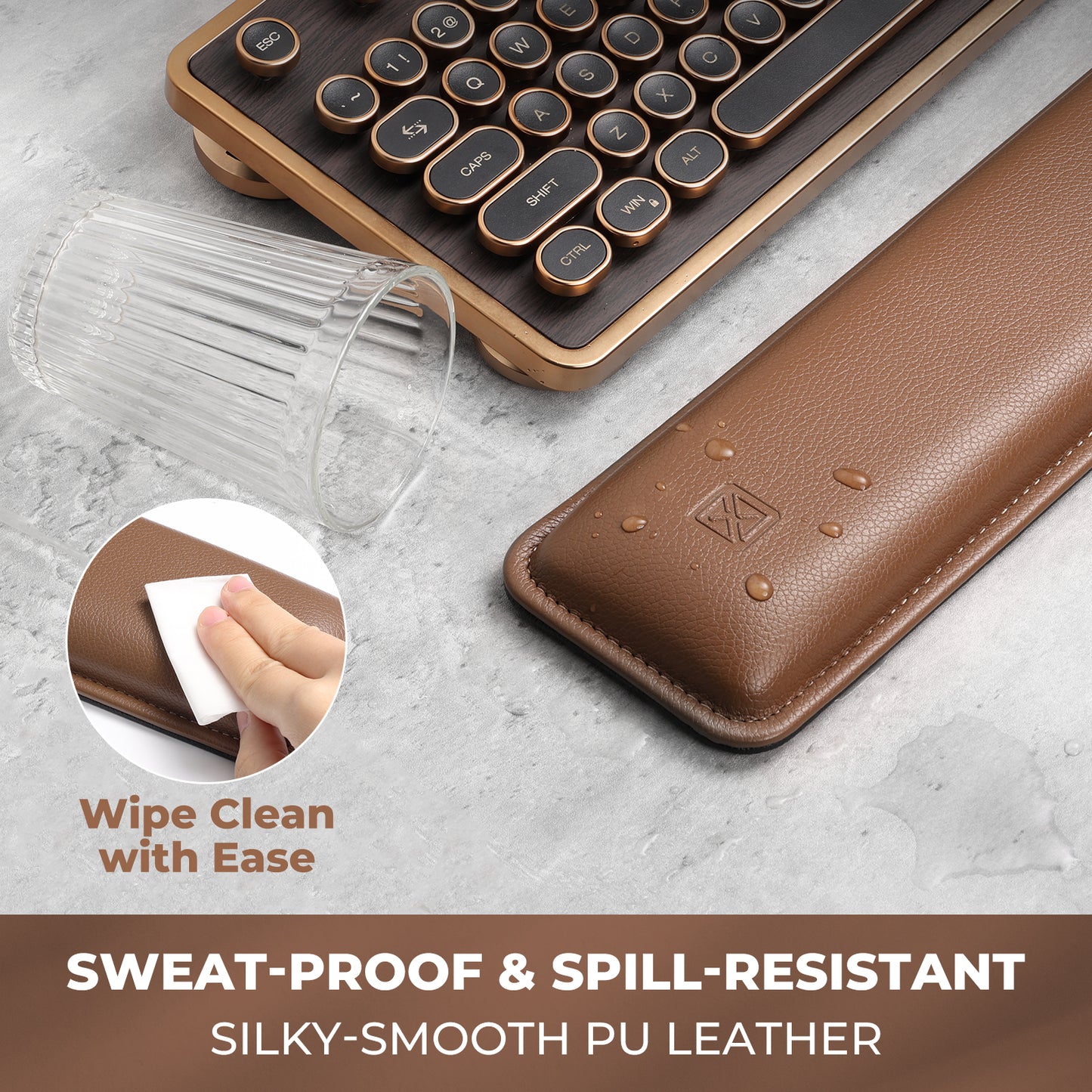 Ergonomic Keyboard Wrist Rest, Tan