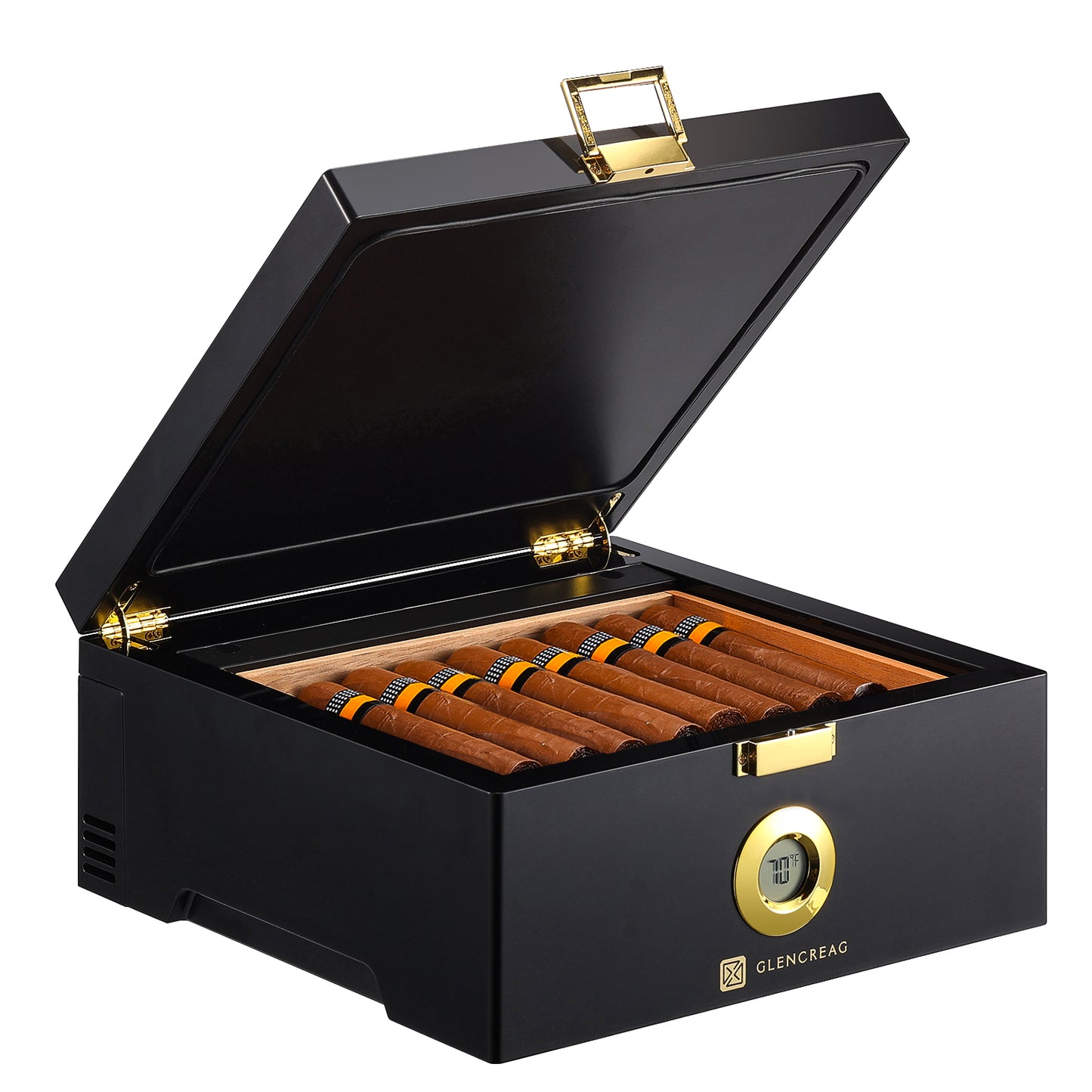 CC-3A-1 Electric Thermostatic Cigar Humidor Box, 30 Counts