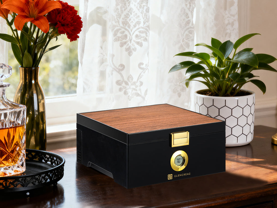 GLENCREAG Electric Thermostatic Cigar Humidor Box: The Ultimate Gift for Cigar Lovers