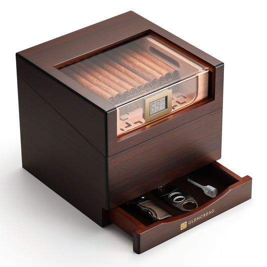 FT-2041 Classic Cigar Humidor Box, 85 Counts