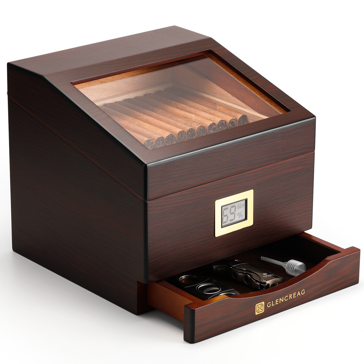 FT-2042 Classic Cigar Humidor Box, 85 Counts