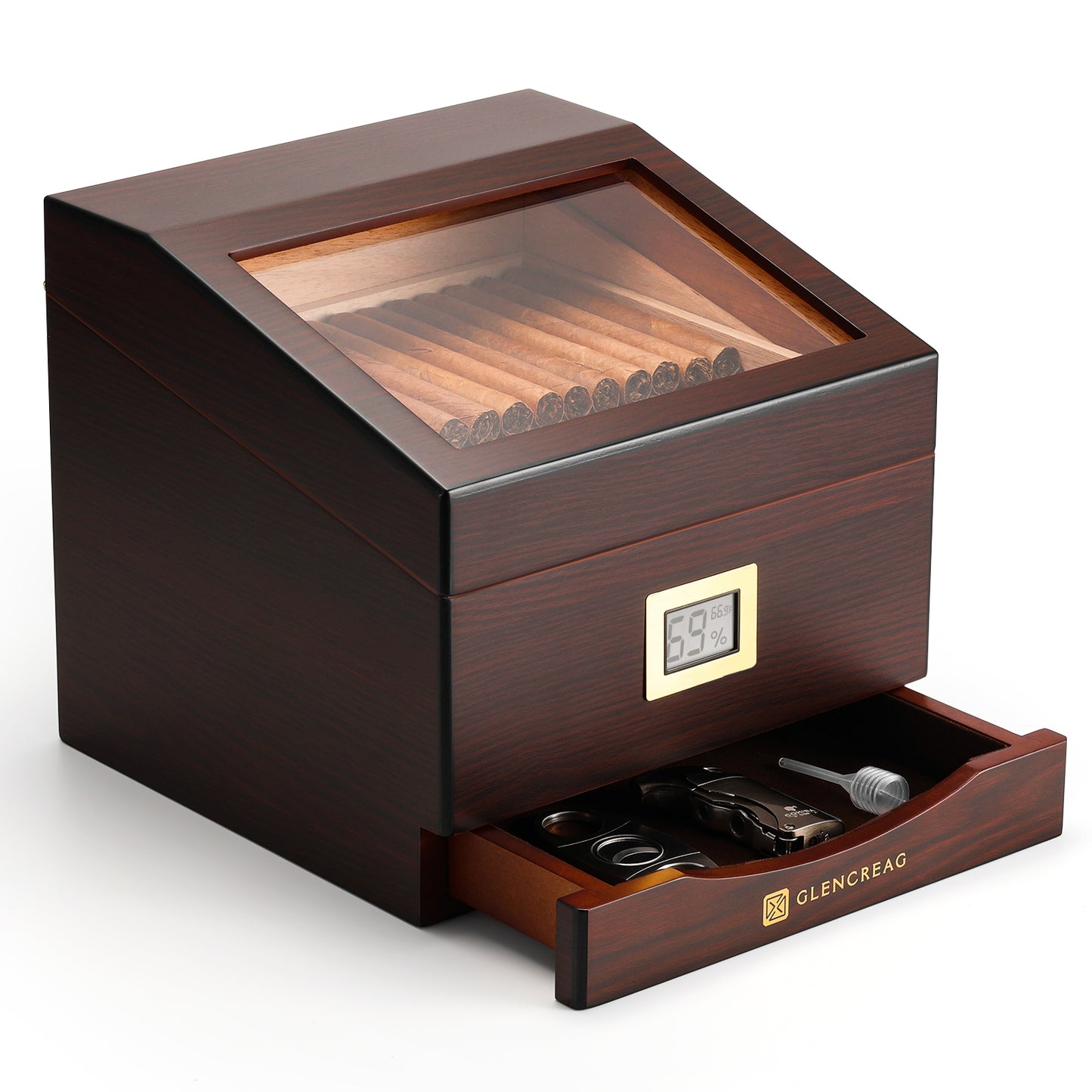 FT-2042 Classic Cigar Humidor Box, 85 Counts