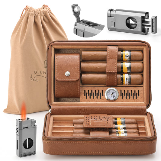 PR-5041 Portable Travel Cigar Humidor Case