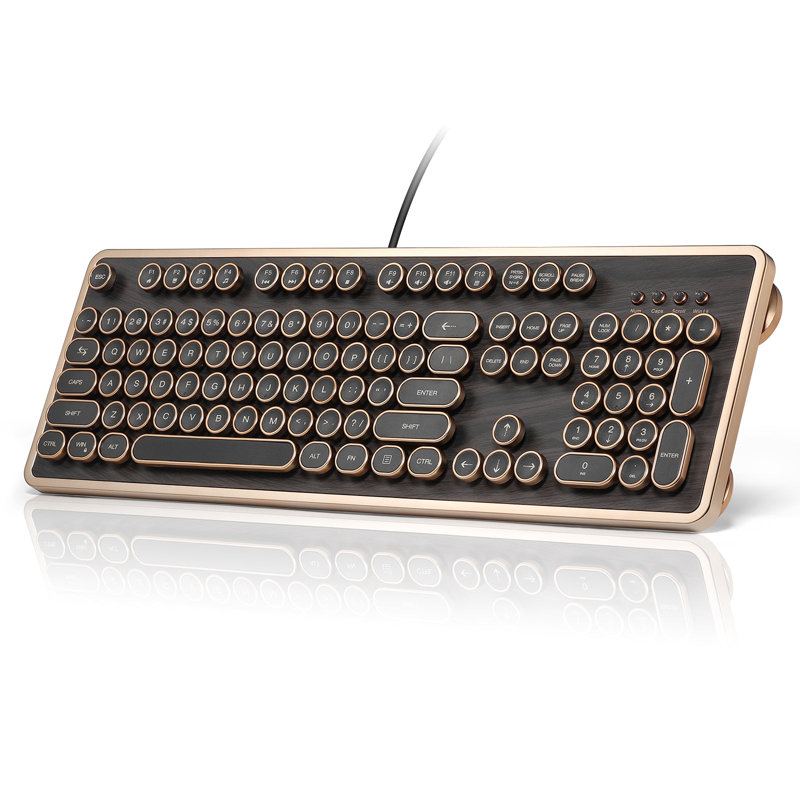 Keyboards Retro RK104 Wired Retro Mechanical Keyboard – GLENCREAG