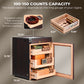 M26F-T Classic Spanish Cedar Humidor Cabinet with Top Storage, 150 Counts