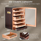 MET-1031PM LED Cigar Humidor Cabinet, 250 Counts