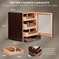 MET-1031 Classic Cigar Humidor Cabinet, 150 Counts