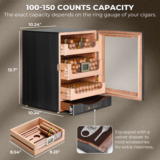 100-150 counts capacity