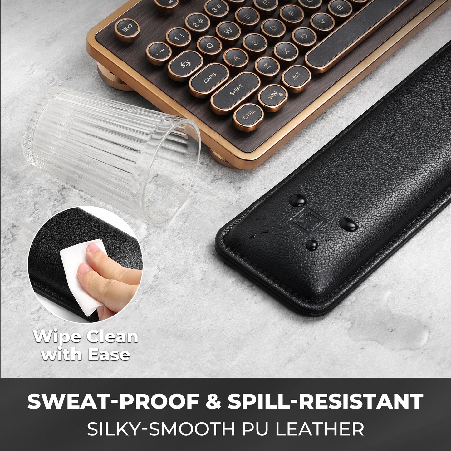 Ergonomic Keyboard Wrist Rest, Black