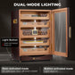 MET-1031PM LED Cigar Humidor Cabinet, 250 Counts