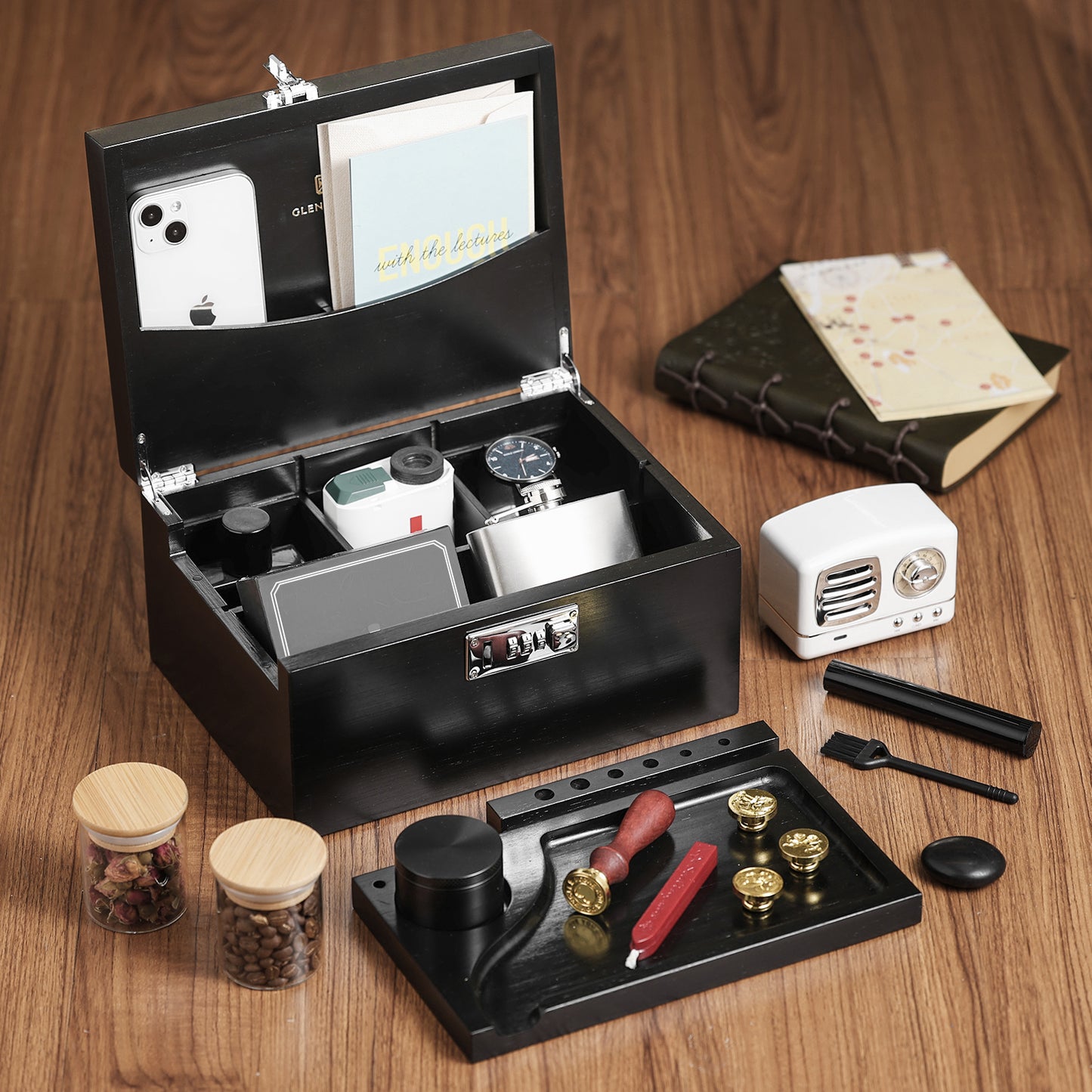 Bamboo Stash Box Set (Black)