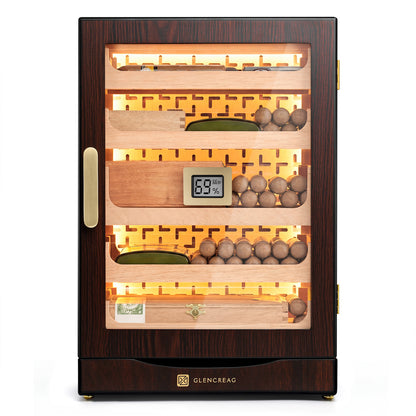 M26FM-B Classic Spanish Cedar Humidor Cabinet with Bottom Drawer, 250 Counts
