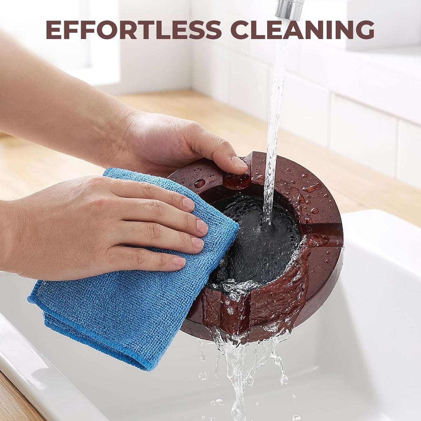 Cigar Ashtray with 4-Slot Holders