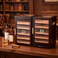 M26FM-T Classic Spanish Cedar Humidor Cabinet with Top Storage, 250 Counts