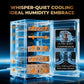 Electric Cigar Humidor Cabinet with Compressor Cooling, 900 Counts