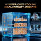 Electric Cigar Humidor Cabinet with Compressor Cooling, 550 Counts