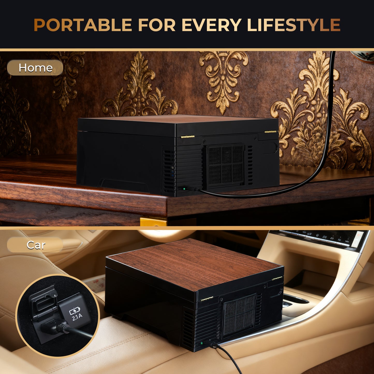 Electric Thermostatic Cigar Humidor Box