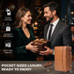 PR-5041 Portable Travel Leather Humidor Case, 7 Counts [Upgraded Version!]