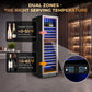 D2414 Dual-Zone Wine Cooler for Wine Storage, 174 Bottles