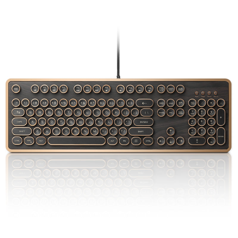 RK104Q 104-Key Retro Wired Keyboard